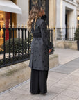 Long Coat With Sash Belt Fracomina