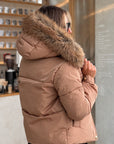Padded Coat With Hood Fracomina