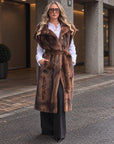 Long Fake Fur Gilet Fracomina