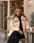 Duck Down Padded Coat Fracomina
