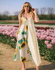 VESTIDO MOSCHINO FLORAL