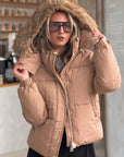 Padded Coat With Hood Fracomina