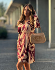 SCRIPTA ANIMAL PRINT DRESS