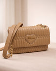 BOLSA MOSCHINO PU BEIGE