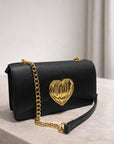 BOLSA MOSCHINO VITELLO PU NERO
