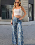 CALÇAS FRACOMINA DENIM PALAZZO PANTS