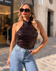TOP C/BRILHOS ANIYE BY