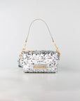 BOLSA MOSCHINO PAILETTES ARGENTO