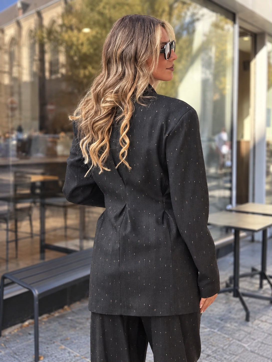 Long Double-Breasted Jacket Fracomina