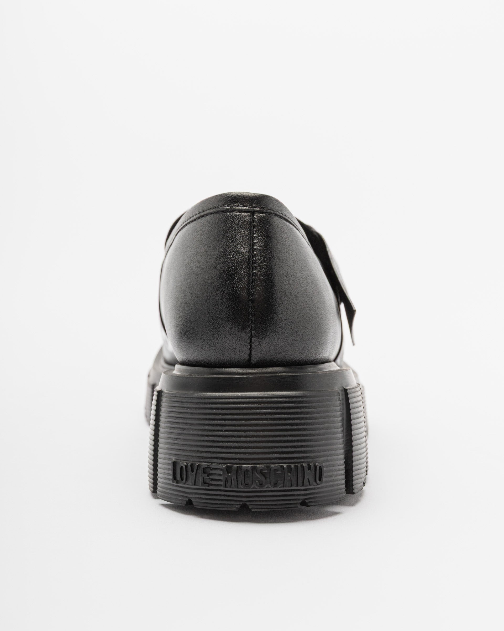 MOCASSIN MOSCHINO COM SOLA ALTA