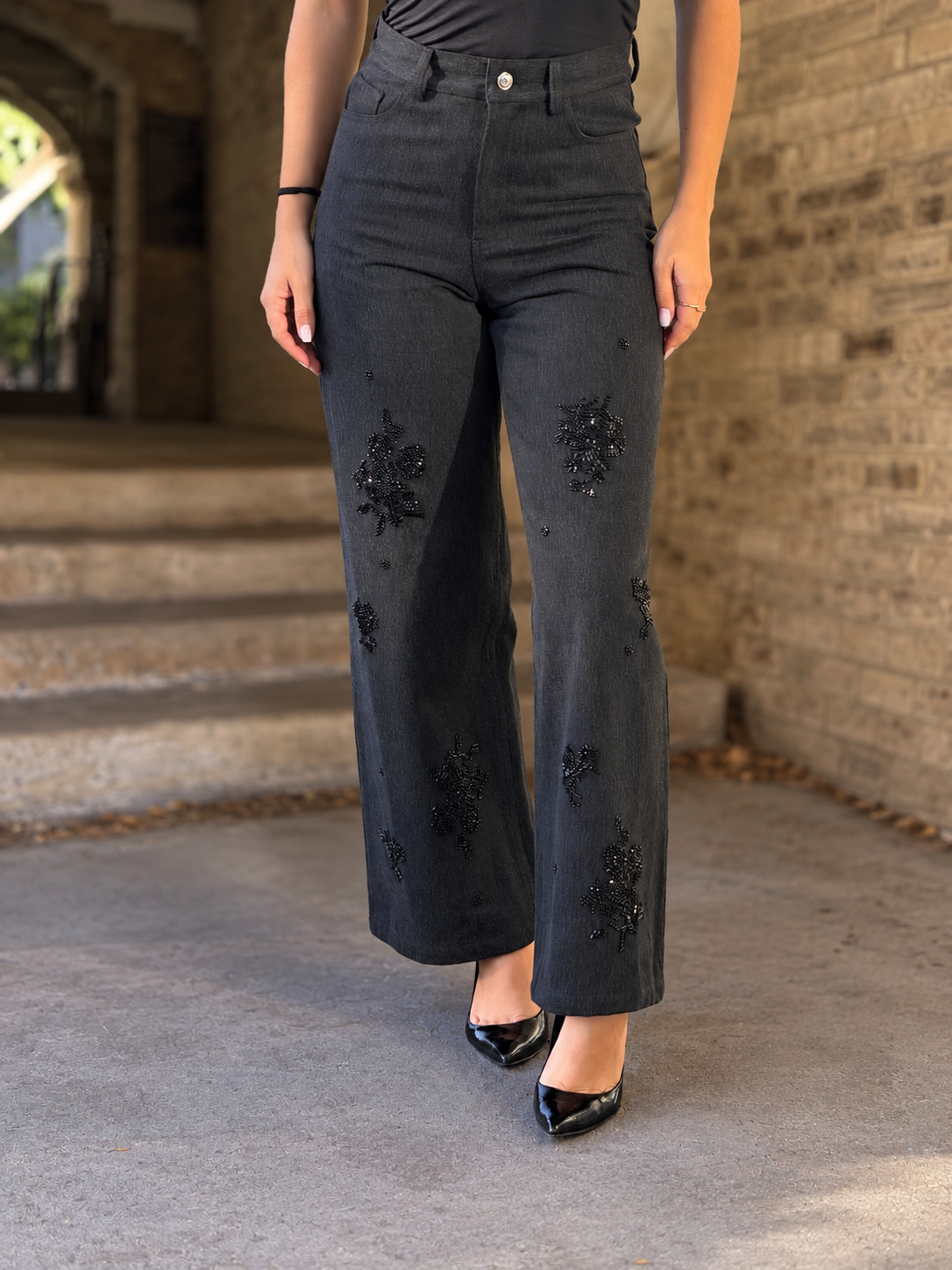 CALÇA C/DETALHE ISABELLE BLANCHE