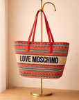 BOLSA MOSCHINO STRAW