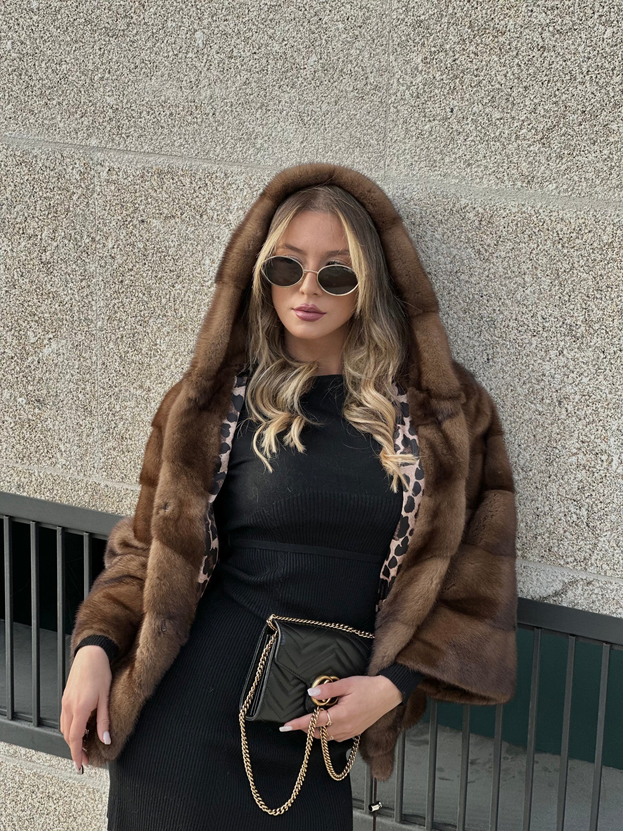 VISON FLO&amp;CLO FURM MINK