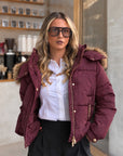 Padded Coat With Hood Fracomina