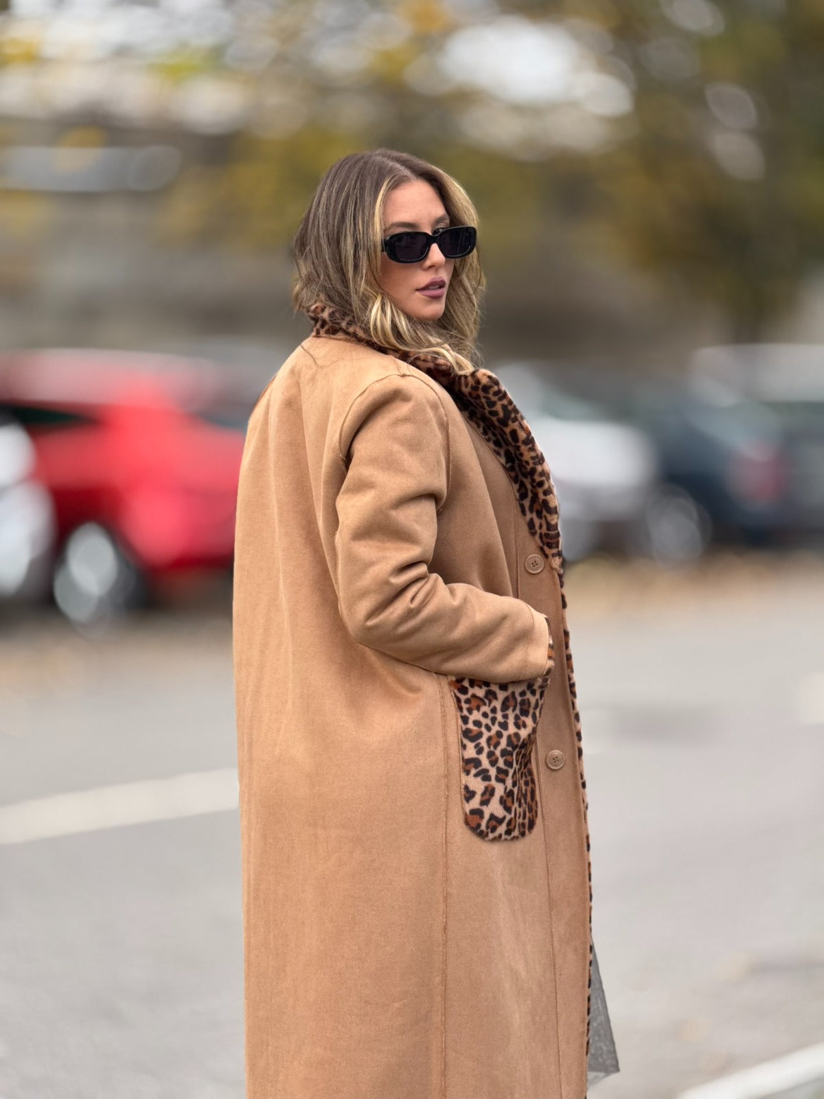 CASACO REVERSÍVEL RINASCIMENTO ANIMAL PRINT