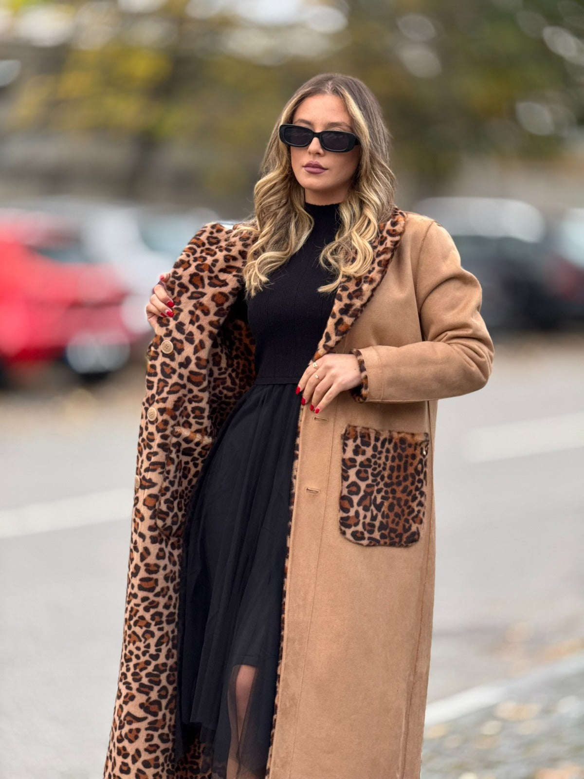 CASACO REVERSÍVEL RINASCIMENTO ANIMAL PRINT