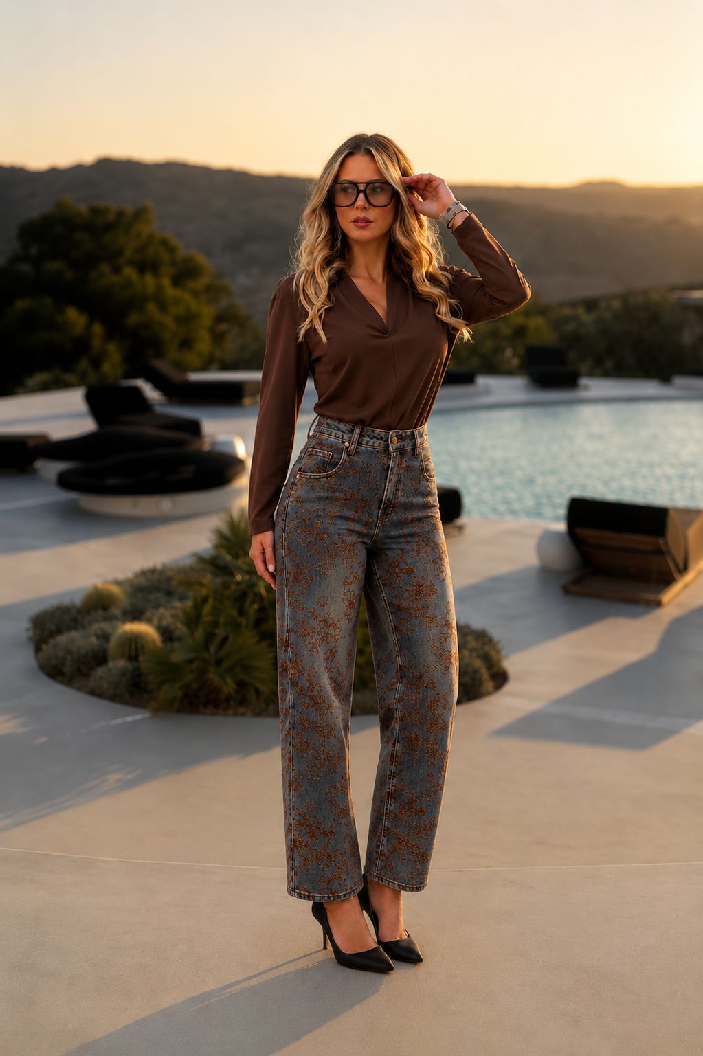 Calças Goa Goa Blue Denim