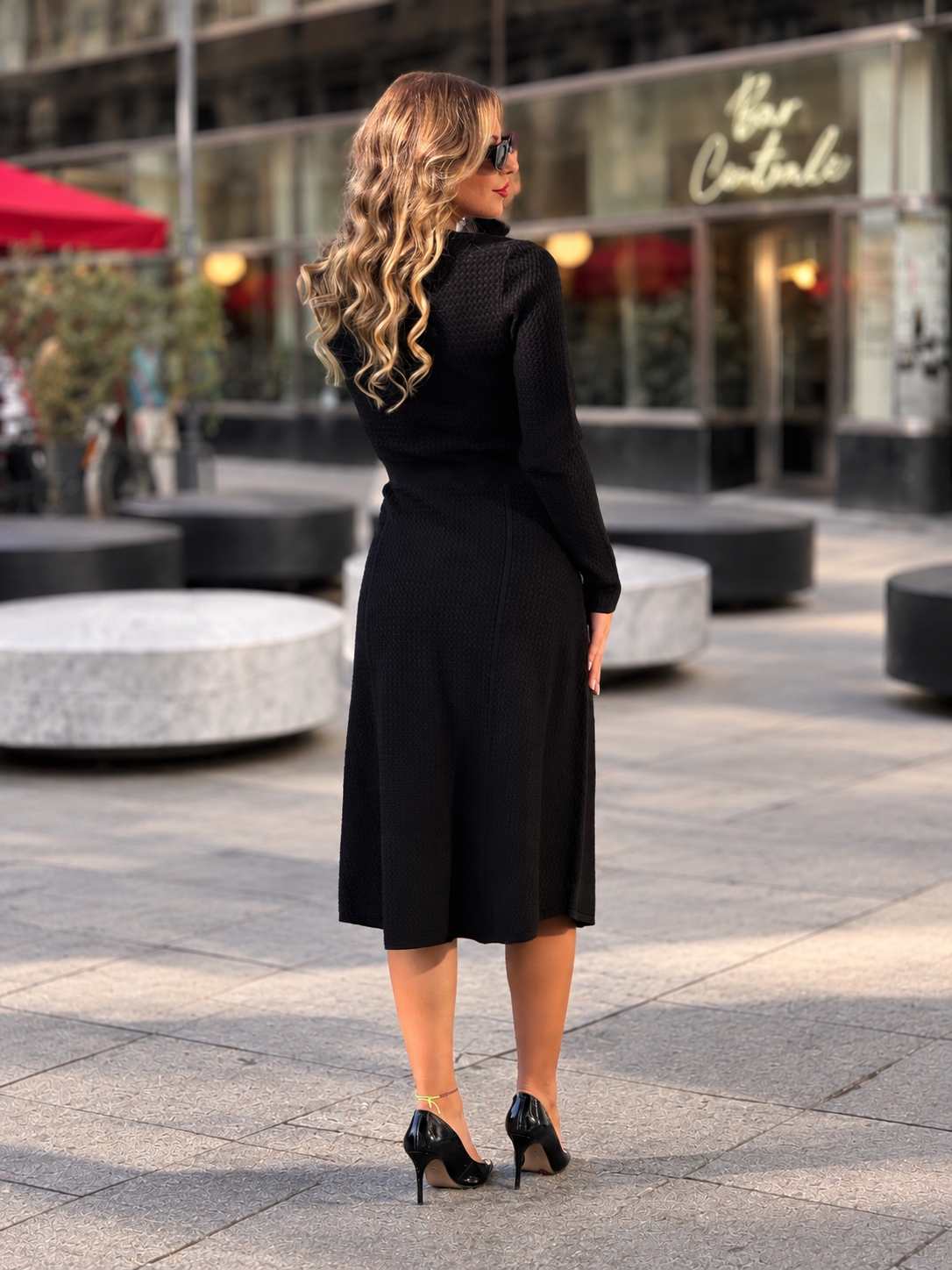 VESTIDO EM MALHA FRACOMINA