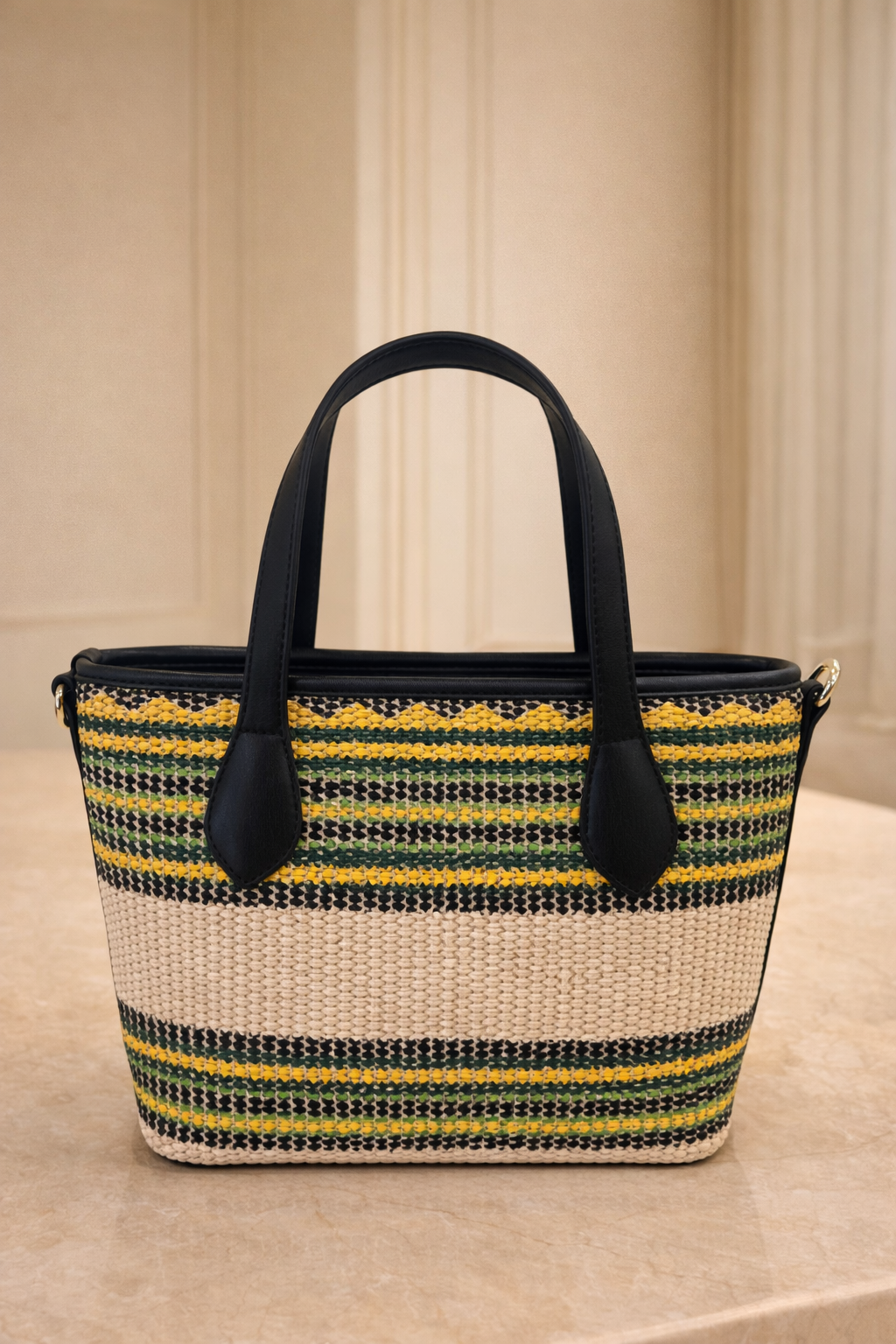 BOLSA MOSCHINO STRAW MINI