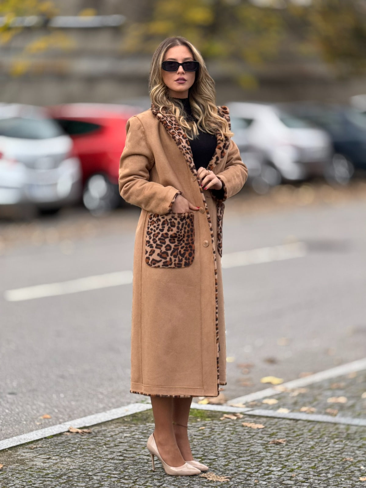 CASACO REVERSÍVEL RINASCIMENTO ANIMAL PRINT