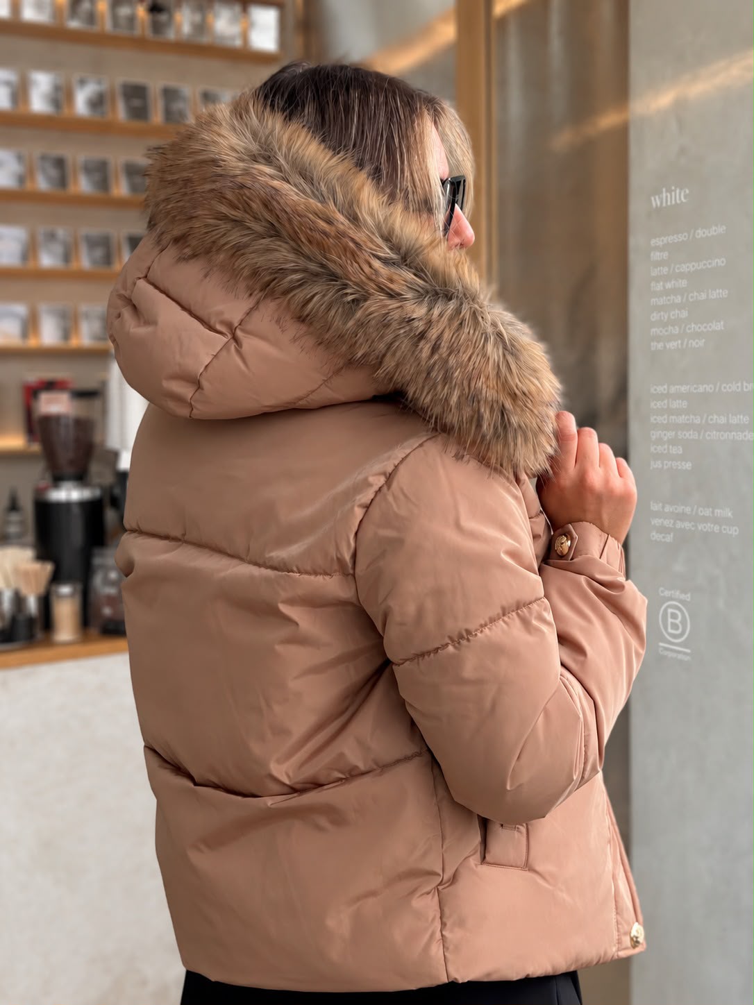 Padded Coat With Hood Fracomina