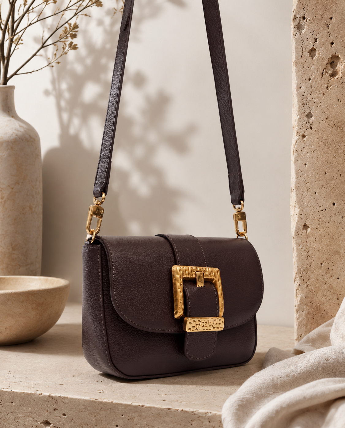 BOLSA LANÇA PERFUME COURO