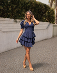 VESTIDO H PREPPY VOLANTE CON OJETES