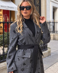 Long Coat With Sash Belt Fracomina