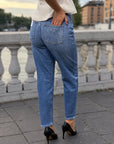 Calça Denim Vera Mom Fit Fracomina