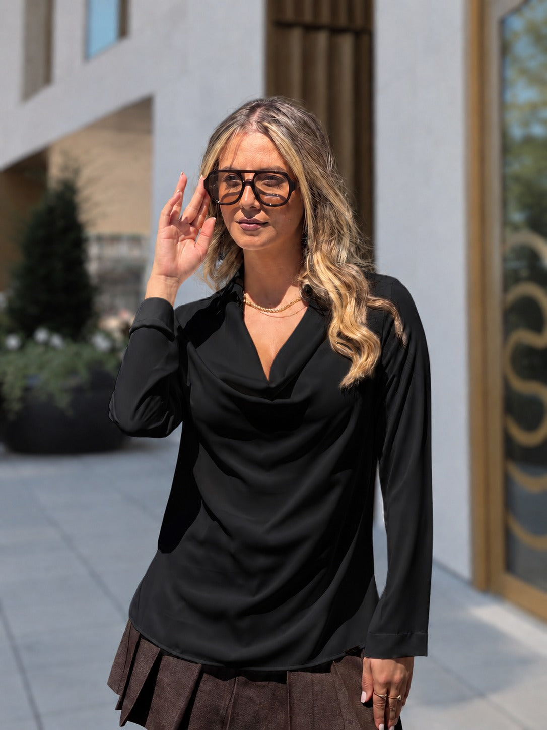 Blusa Scripta Fluída