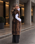 Long Fake Fur Gilet Fracomina