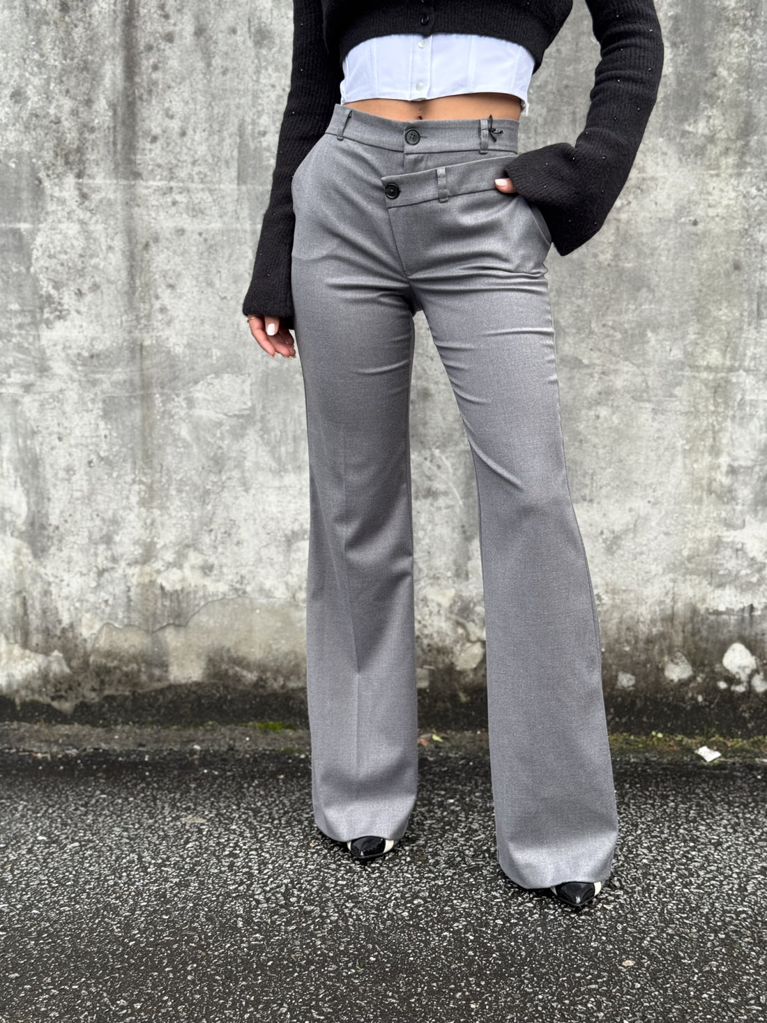 Calça de cinta cruzada ANIYE BY