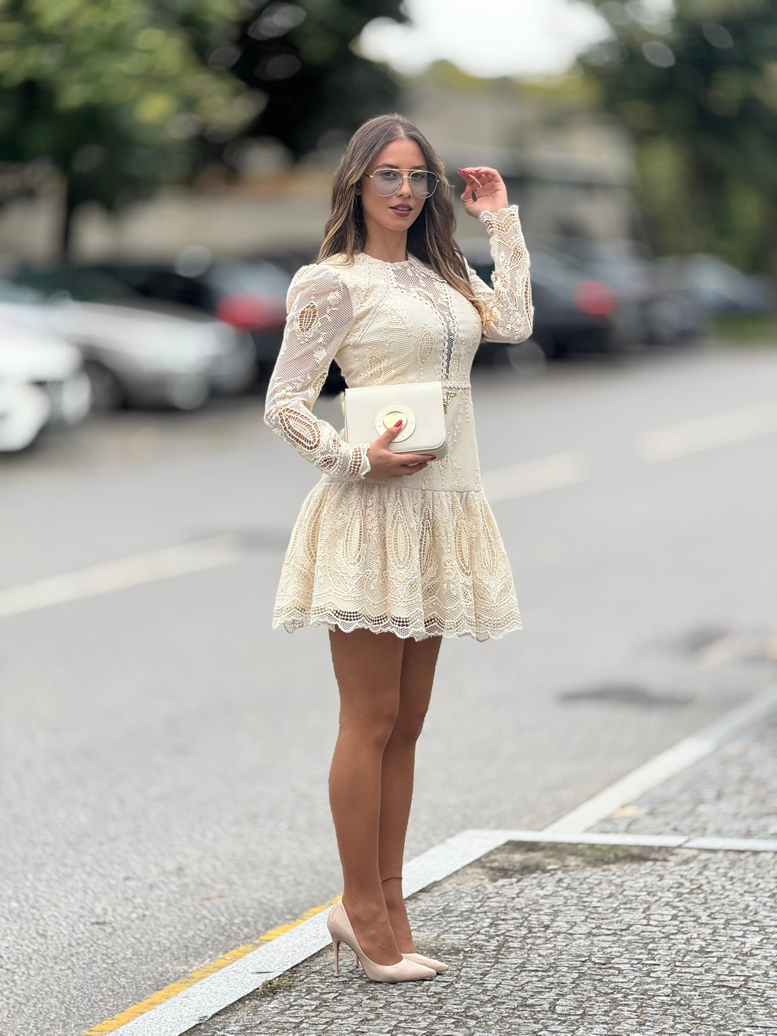 VESTIDO H PREPPY VAINILLA CALADO