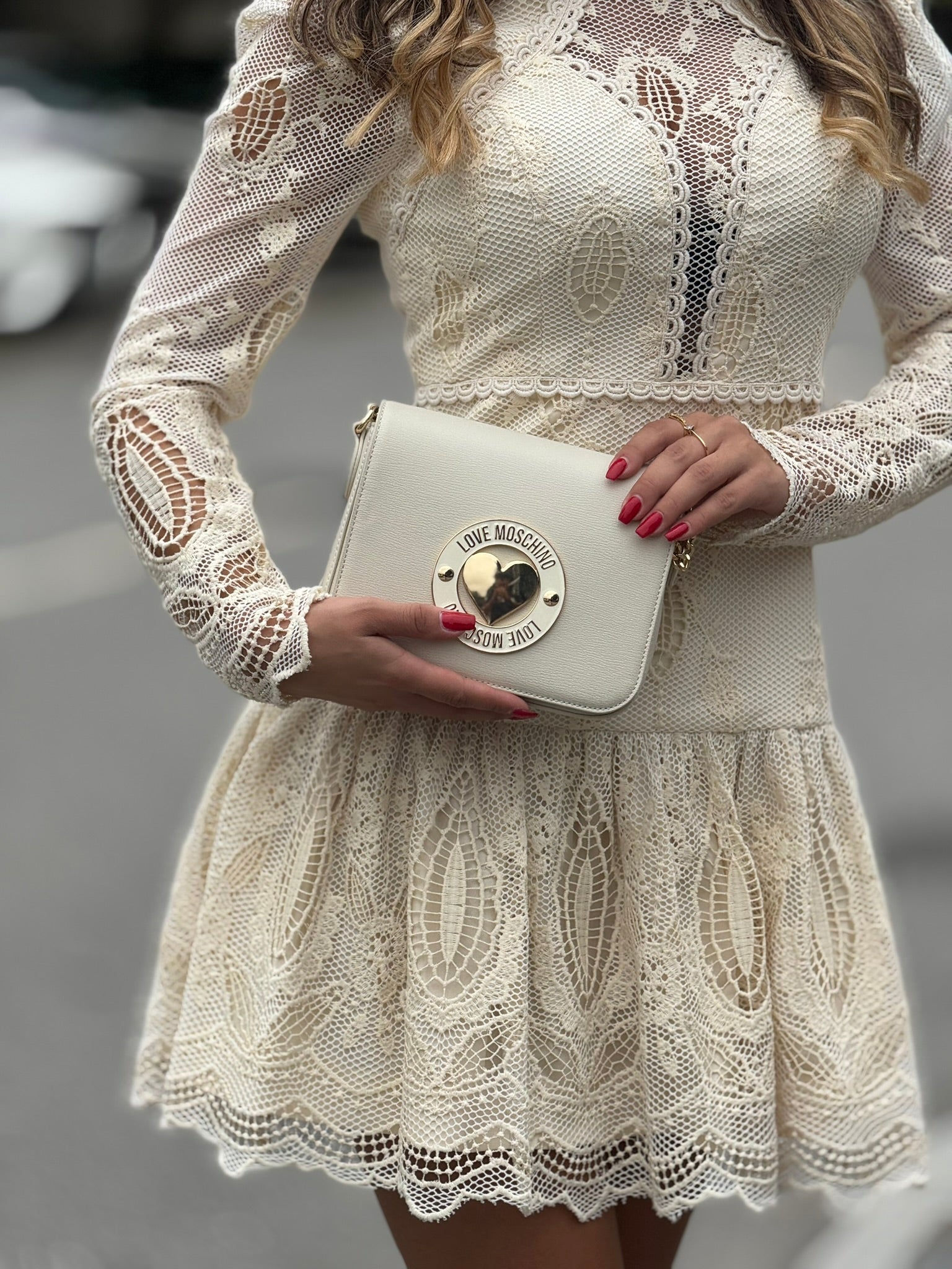 VESTIDO H PREPPY VAINILLA CALADO