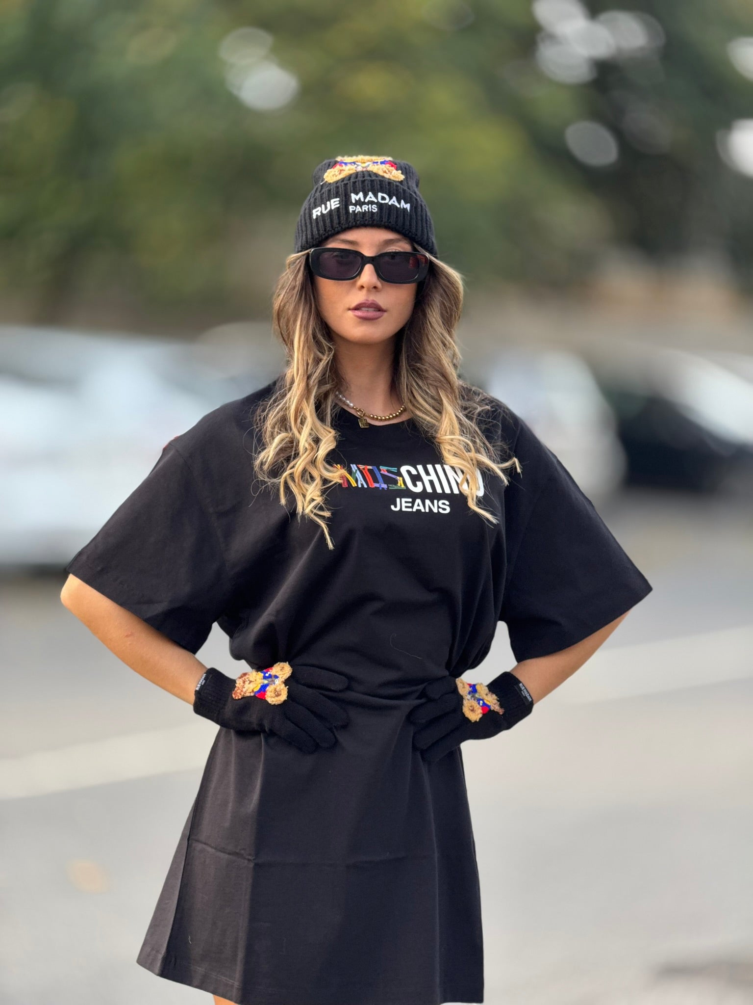 VESTIDO MOSCHINO MALHA FRIA