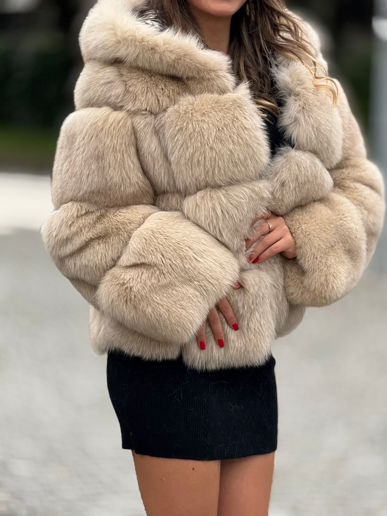 CASACO LOCOLUXO PÊLO NATURAL