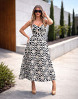 VESTIDO MIDI BLACK FRACOMINA