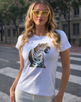 T-SHIRT NOSECRETS LEOPARDO