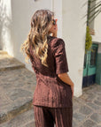 BLAZER DE MANGA CURTA RINASCIMENTO