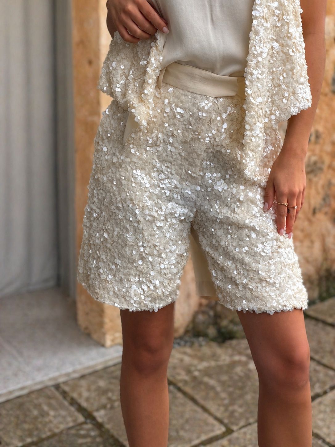 BERMUDAS SOUVENIR LANTEJOULAS
