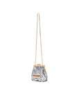BOLSA MOSCHINO PAILETTES ARGENTO