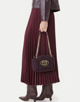 BOLSA MOSCHINO EMBOSSED VELOUR