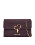 BOLSA MOSCHINO VELOUR VIOLA