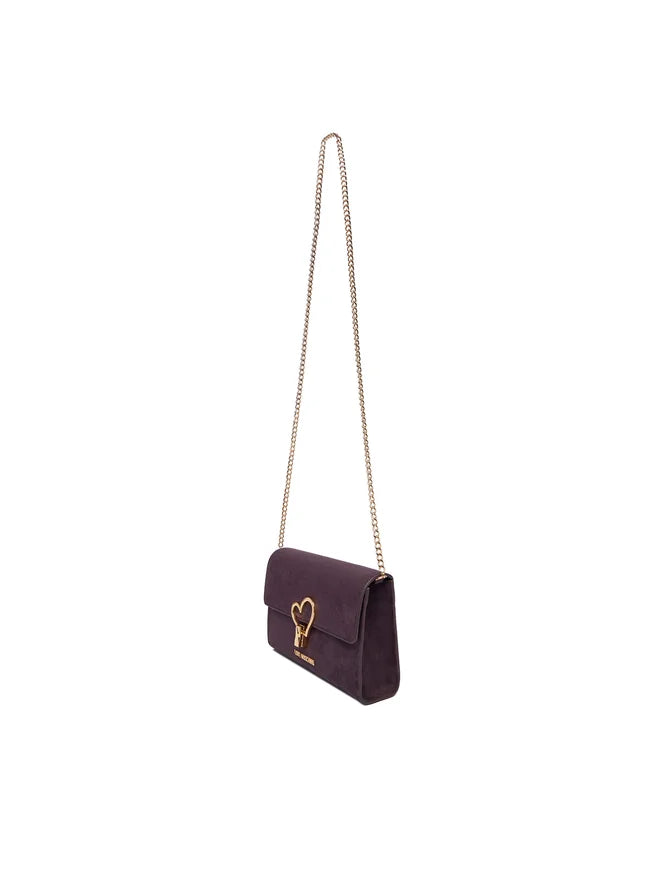 BOLSA MOSCHINO VELOUR VIOLA