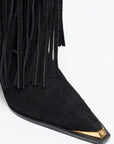 Black Perfume Launch Boot, Leather