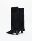 Black Perfume Launch Boot, Leather
